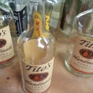 Empty TITOS Vodka liter Bottle arts crafts