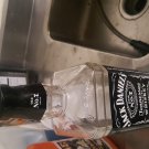 Empty 1.75L Glass Black Label Jack Daniels Bottles- Tennessee Whiskey