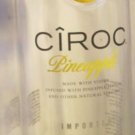 Empty 1 Liter  Ciroc Pineapple Vodka Bottles, With Caps arts crafts craft glass