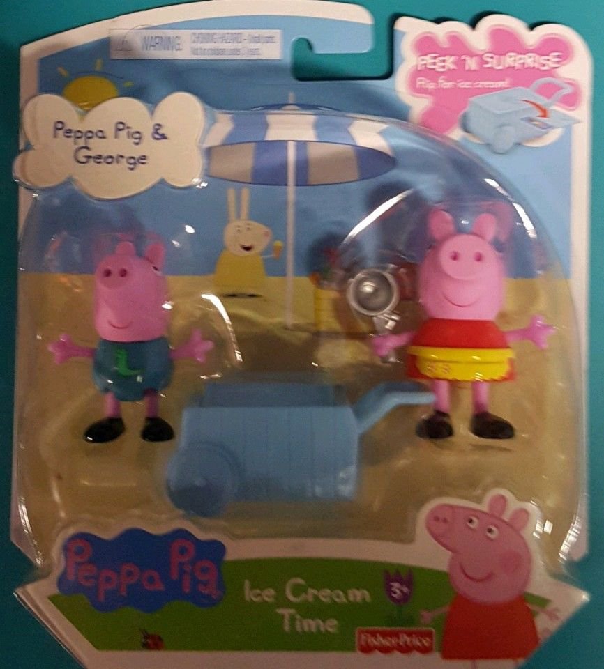 Peppa Pig Ice Cream Time 3 inch figure 2-pack Jazwares 926160