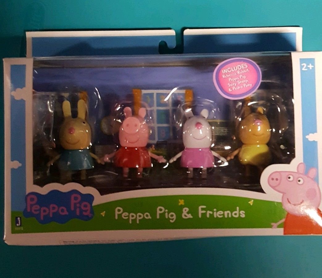 Peppa Pig Peppa and Best Friends Includes Peppa, Rebecca, Suzy, and Pedro NIB