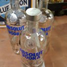 Empty  ABSOLUT Vodka Bottles lot of 3 clear glass arts crafts