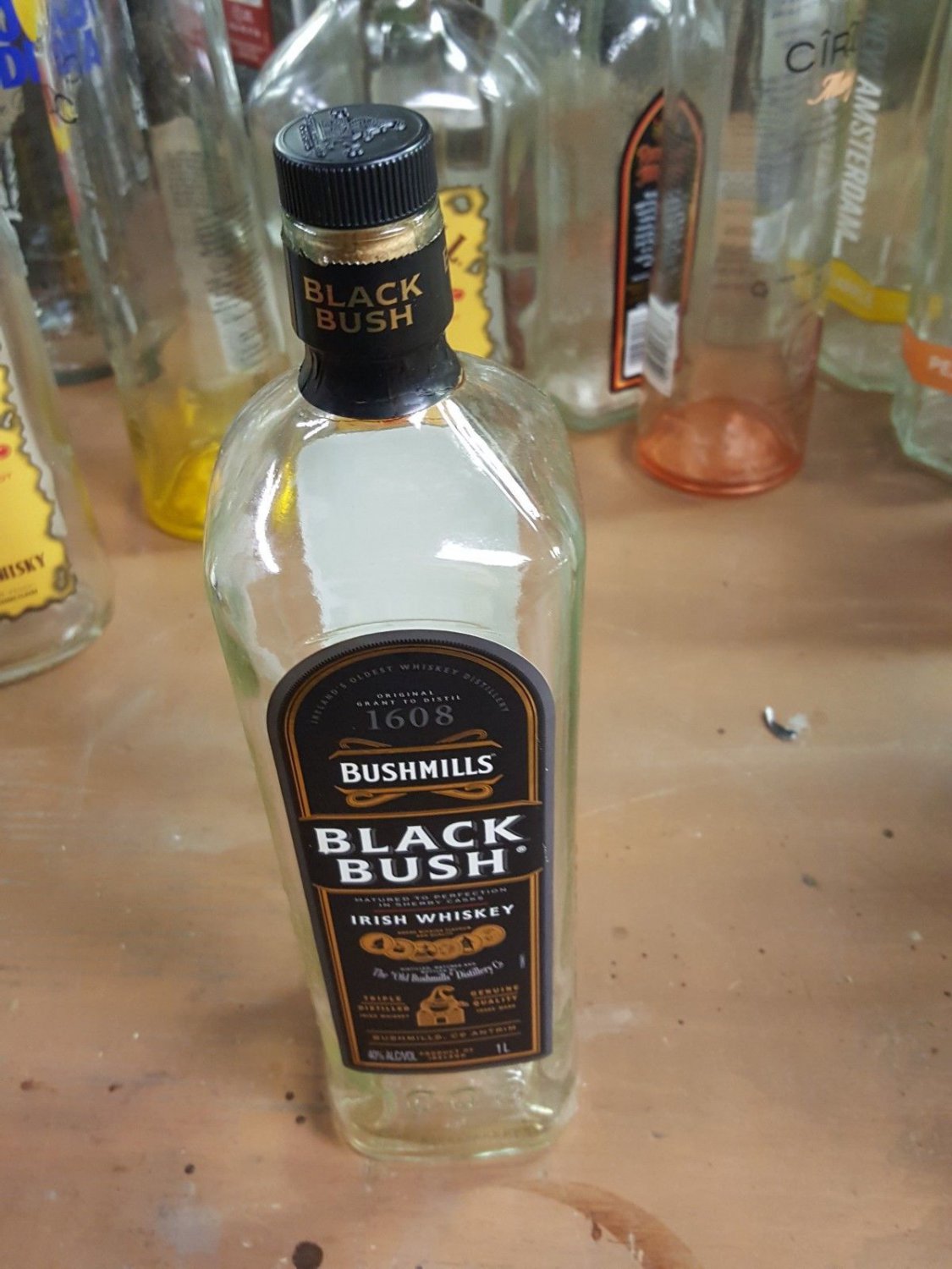 Bushmills Irish Whiskey Empty Bottle