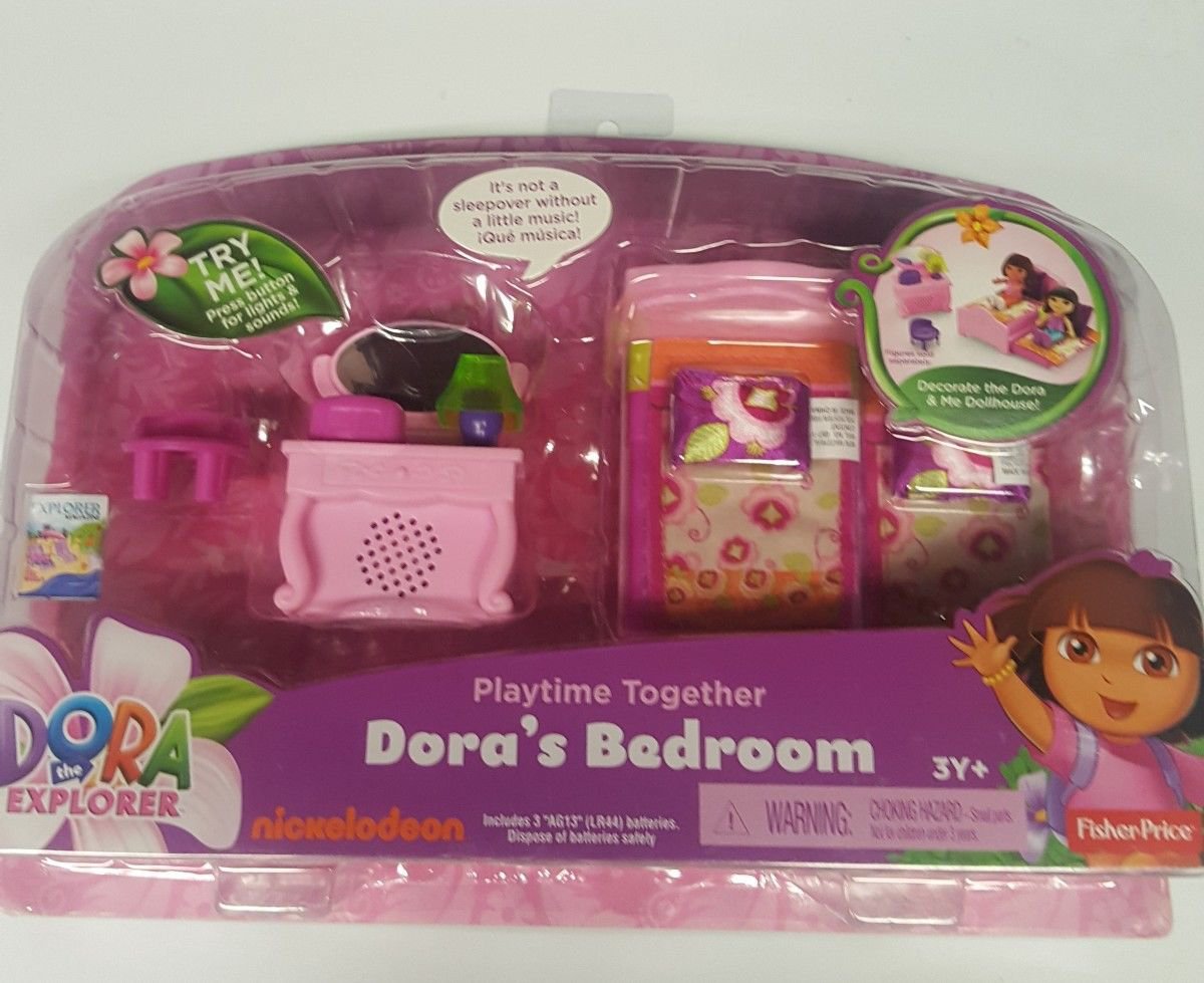 NEW Dora Playtime Together dollhouse Lights & Sounds DORA'S BEDROOM X2322