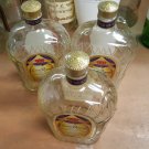 Crown Royal Empty Bottle  Liter with cap lot of 3