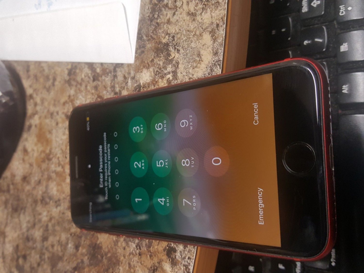Apple iPhone 8 RED  At&t Att Bad imei bad esm - For Parts - As Is