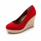 Ladies Fashionable wedge heels in round top design