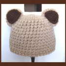 Bear Baby Boy Hat. Handmade Baby Hat