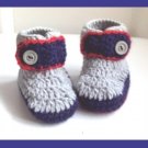 Baby Boy Booties. Crochet baby Boy Shoes