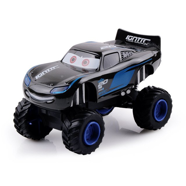 Cars Disney Pixar Cars 3 Lightning McQueen Monster Pull Back Flashing Jackson Storm Diecast Model Ca