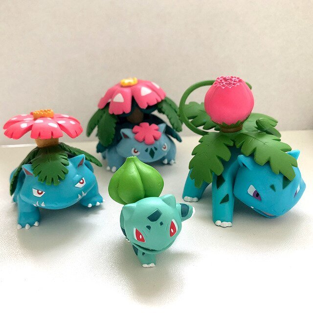 Evolution Group Charizard Bulbasaur Squirtle Blastoise Anime Action Toy ...