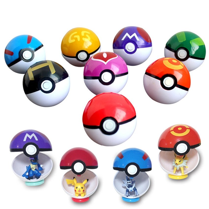 TAKARA TOMY Original Pokemon 1Pcs PokeBall + 1Pcs Random Monster ...