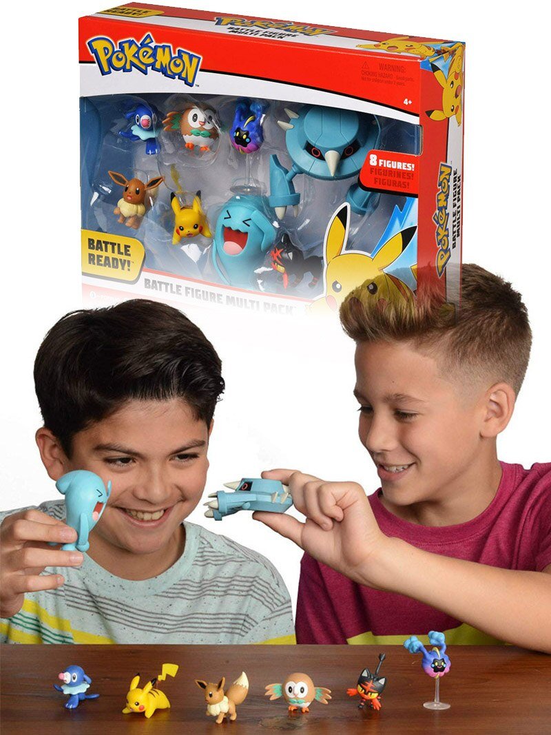 Action 8 Pcs/set Pokemon Battle Figure Multi Pack Detective Pikachu