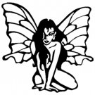 CUSTOM VNYL DECAL BUTTERFLY FAIRY