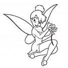 CUSTOM VINYL DECAL CUTE FAIRY WITH FLOWER
