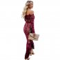New Red Black Off Shoulder Mermaid Dresses Elegant Bodycon Trumpet Clubwear Vintage Dresses
