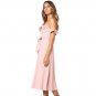 Ruffle Strapless Knee Length Sexy Women Dress with Bow Black Pink Down Sundress Fashion Hot Summer