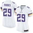 Women's Vikings #29 Xavier Rhodes White Game Stitched Jersey