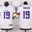Men's Vikings #19 Adam Thielen White Elite Stitched Jersey
