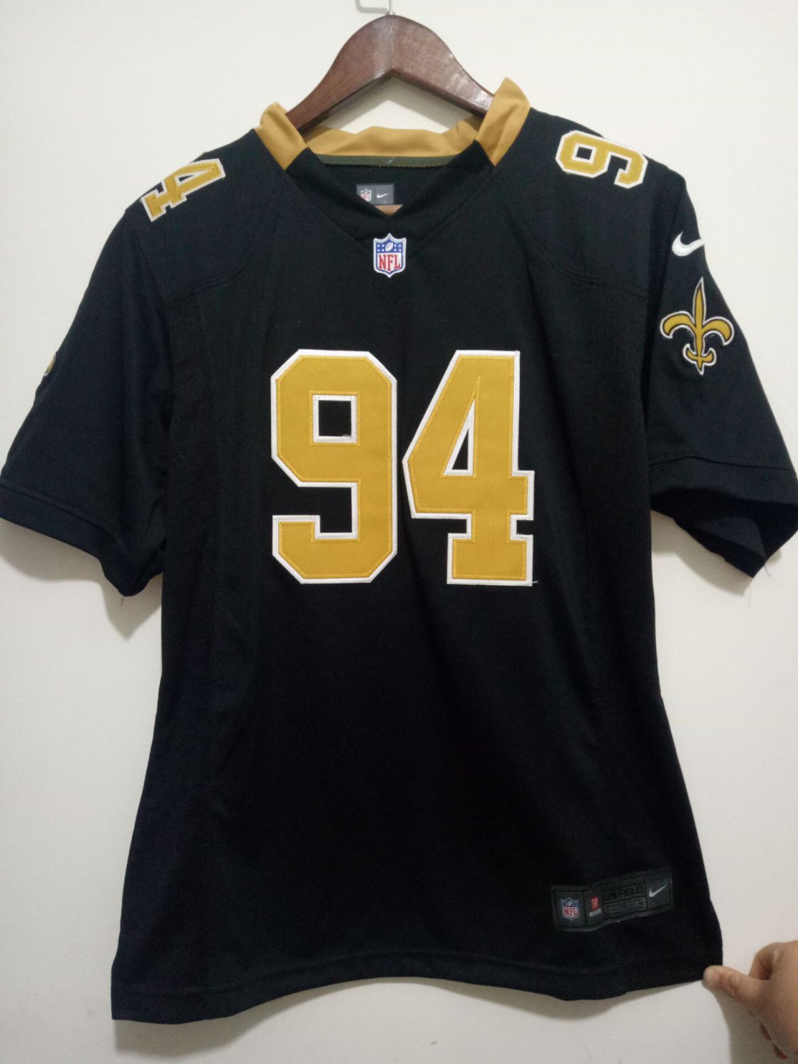 Women's Saints #94 Cameron Jordan Black Limited Stitched Jersey