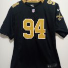 Women's Saints #94 Cameron Jordan Black Limited Stitched Jersey