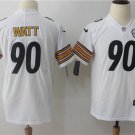 Youth Pittsburgh Steelers 90 T.J. Watt Limited White Stitched Jersey