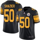 Men's Pittsburge Steelers #50 Ryan Shazier color rush BLACK Stitched Jersey