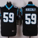 Men's Carolina Panthers #59 Luke Kuechly Elite Black Stitched Jersey