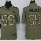 Men's Carolina Panthers #59 Luke Kuechly salute to service Stitched Jersey