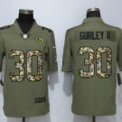 Men's Rams #30 Todd Gurley II Olive Camo Limited Stitched Jersey