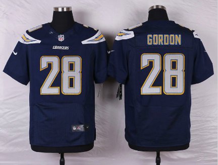 Men's Chargers #28 Melvin Gordon Elite Navy Stitched Jersey