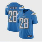 Men's Chargers #28 Melvin Gordon Limited Blue Stitched Jersey