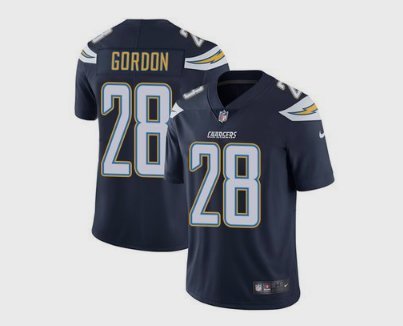 Men's Chargers #28 Melvin Gordon Limited Navy Blue Stitched Jersey