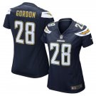 Women's Chargers #28 Melvin Gordon Game Navy Blue Stitched Jersey