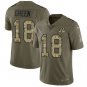 Men's Cincinnati Bengals #18 A.J. Green Olive Camo Stitched Jersey