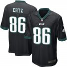 Men's Eagles #86 Zach Ertz Game Black Stitched Jersey