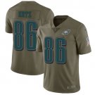 Men's Eagles #86 Zach Ertz Green Salute To Service Stitched Jersey