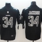 Men's Oakland Raiders 34# Gabe Jackson Limited Black Impact Stitched Jersey