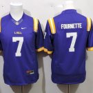 Youth LSU Tigers 7 Leonard Fournette Purple College Football Stitched Jersey