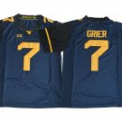 Men's West Virginia Mountaineers Will Grier #7 Navy College Football Stitched Jersey
