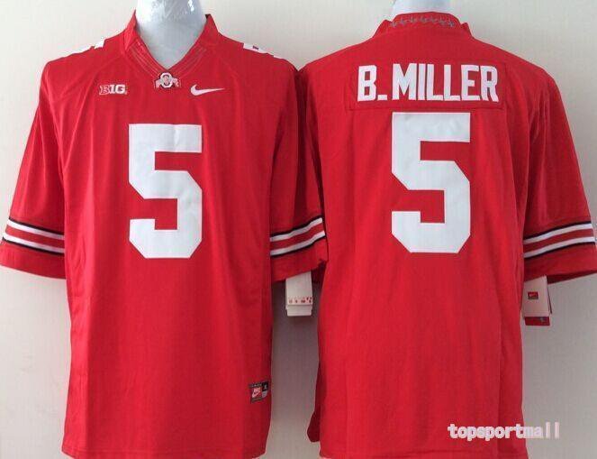 Youth Ohio State Buckeyes 5 Braxton Miller Red College Football Stitched Jersey