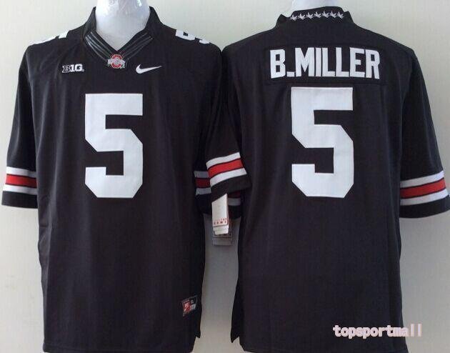 Youth Ohio State Buckeyes 5 Braxton Miller Black College Football Stitched Jersey