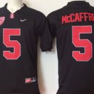 Men Stanford Cardinals 5 Christian McCaffrey Black College Football Stitched Jersey