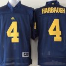 Youth Michigan Wolverines 4 Jim Harbaugh Navy Blue College Football Stitched Jersey