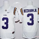 Men LSU Tigers 3 Odell Beckham Jr. White College Football Stitched Jersey