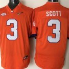 Youth Clemson Tigers 3 Artavis Scott Orange College Football Stitched Jersey