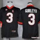 Men Georgia Bulldogs 3 Todd Gurley Black College Football Stitched Jersey