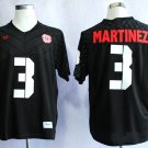 Men Nebraska Cornhuskers 3 Taylor Martinez Black College Football Stitched Jersey