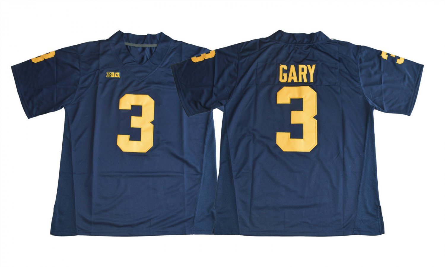Men's Michigan Wolverines Rashan Gary #3 Navy College Football Stitched Jersey