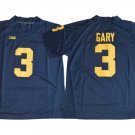 Men's Michigan Wolverines Rashan Gary #3 Navy College Football Stitched Jersey